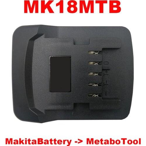 Dawupine Adapter Converter MK18MTB DW18MTB use Makita DeWolt 18V 20V Li-ion Battery on Metabo 18V Lithium Tool