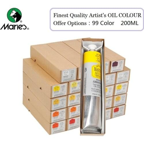 Maries 200ml Master Artist Professional Oil Paints Tube 99 Color Paint Tool Painting Art Supplies Artist Student