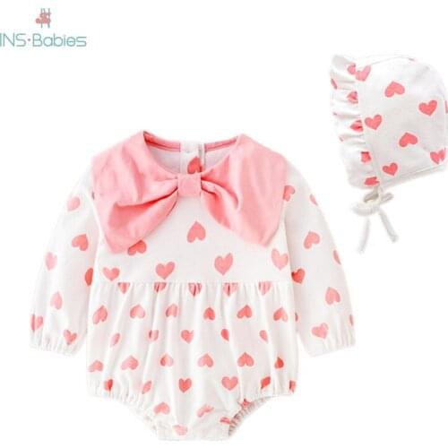 Lovely Summer Baby girls Long Sleeve Bodysuit 2020 Newborn Clothes spring Baby Girl Bodysuit Christmas Infant Bodysuits for girl