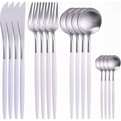 Cutlery Set Stainless Steel Dinner Set Dinner Set Dinnerware Cutlery Knives Forks Spoons Home Kitchen Tableware Eco-Friendly