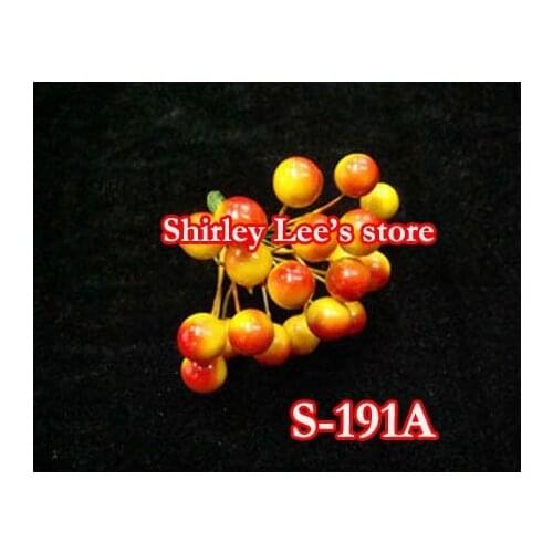 Wholesale----144 bunches=1728pcs X 12mm Berries On Wire Stem, Artificial Craft Berries(S-191A) *Free Shipping
