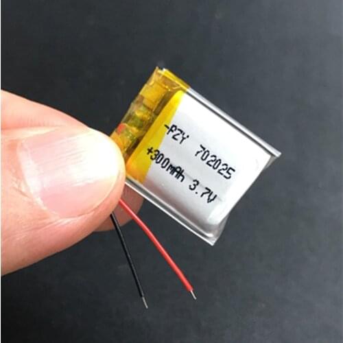 Genuine 3.7V lithium polymer battery 300mAh 702025 point pen reader, Bluetooth headset battery