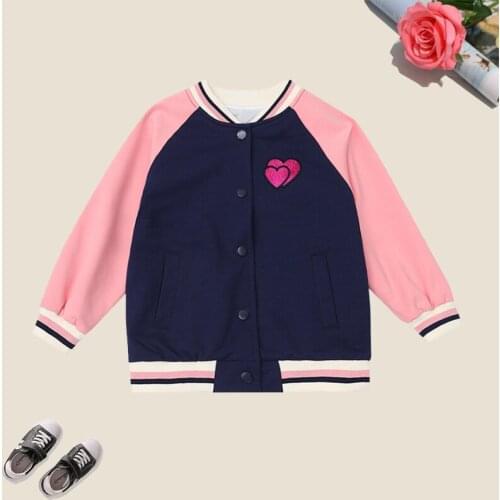 2021 Autumn Baby Girls Coats for Kids Long Sleeve Patchwork Girls Outwear Preppy Style Children Clothing for 6 8 10 12 14 Years