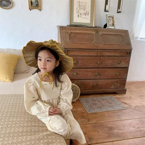 Girl Dress Kids Baby Gown 2021 Classic Spring Autumn Toddler Formal Party Outfits Sport Teenagers Dresses Cotton Children Clothi