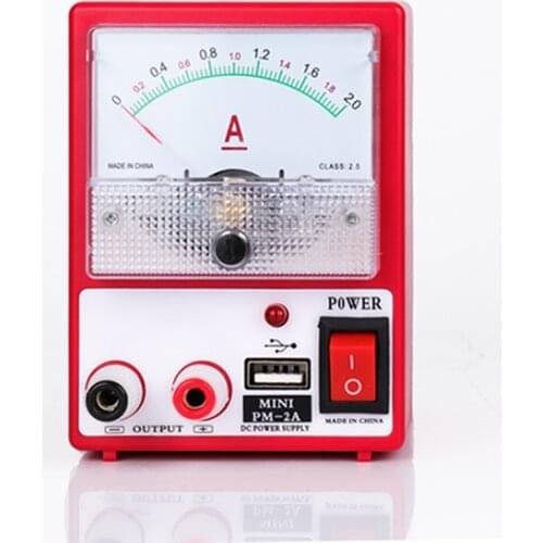 PM-2A Mini Maintenance Power Mobile Phone Repair Tools DC Power Supply Ammeter 5V 2A USB Power Source Short Circuit Protect