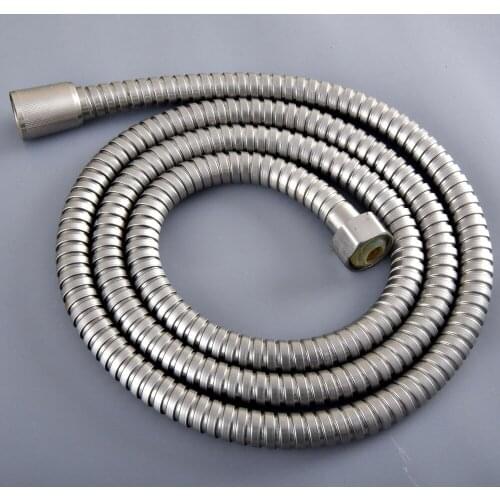 Brushed Nickel Shower Hose 1.5m Flexible Plumbing Hose Bathroom Shower Hose Water Plumbing Nhh135