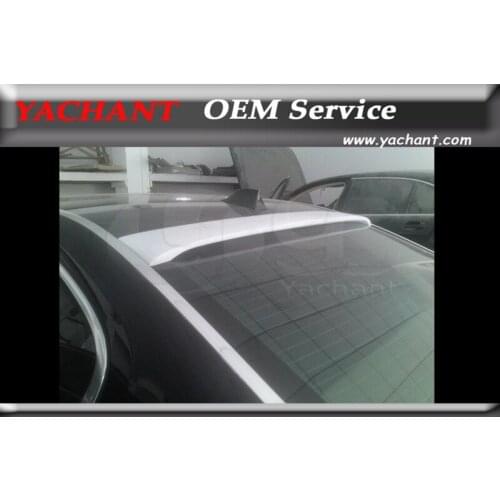 Car-Styling FRP Fiber Glass Black Gel Coat Rear Roof Spoiler Fit For 2009-2015 7 Series F01 F02 AC Style Roof spoiler Wing