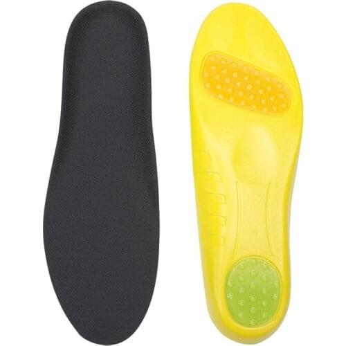 FootMaster Sports Insoles For Shoes Women Men Flat Feet Arch Support Massage Plantar Fasciitis Sports Soft PU Pad