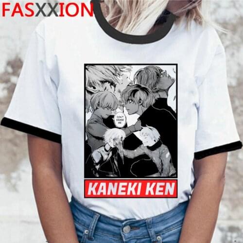 Tokyo Ghoul Kaneki Ken top tees t shirt male harajuku kawaii graphic tees ulzzang casual aesthetic t shirt vintage