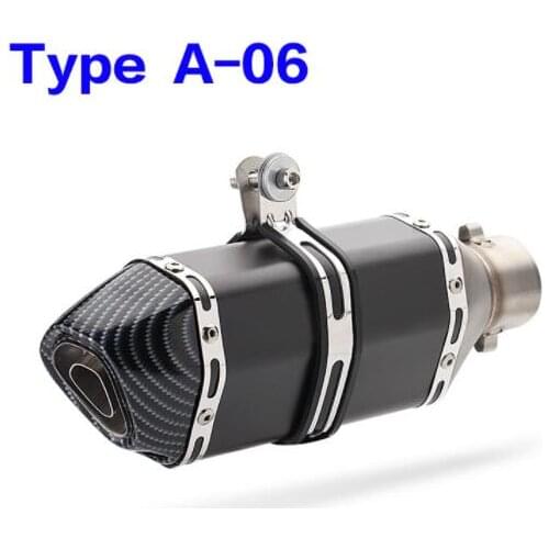 51MM Universal Motorcycle Exhaust Pipe Muffler Ak Escape Moto with db killer For honda CB400 fz1 r6 cb1000r r15 cbr650f