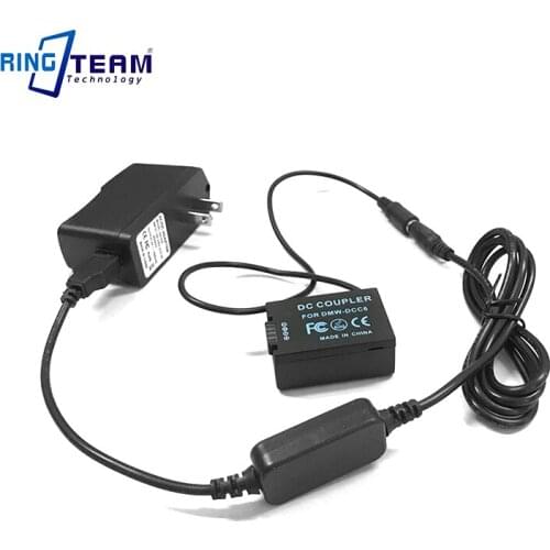 Power bank supply cable DMW-AC8+DMW-DCC6 Coupler DMW-BMB9 dummy battery+5V Charger for Panasonic DMC-FZ40 FZ45 FZ60 FZ70 FZ100