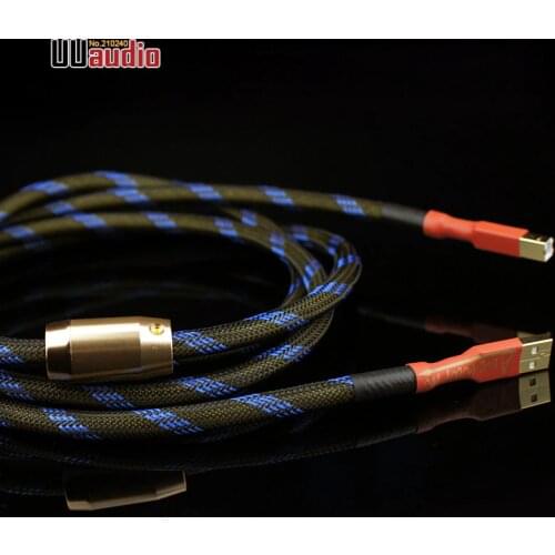 High Quality 4N OFC USB Cable With Magnetic Ring Taye A-B for Hifi DAC Amplifier 0.5m 1m 1.5m 2m