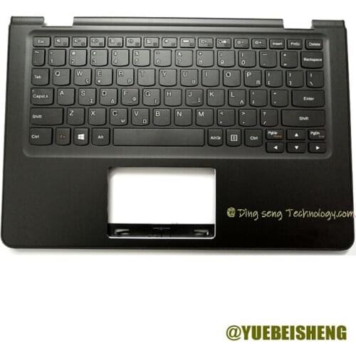 YUEBEISHENG New For Lenovo Flex 3-11 Flex3-1120 1130 palmrest Greek keyboard upper cover 5CB0J08375,Black