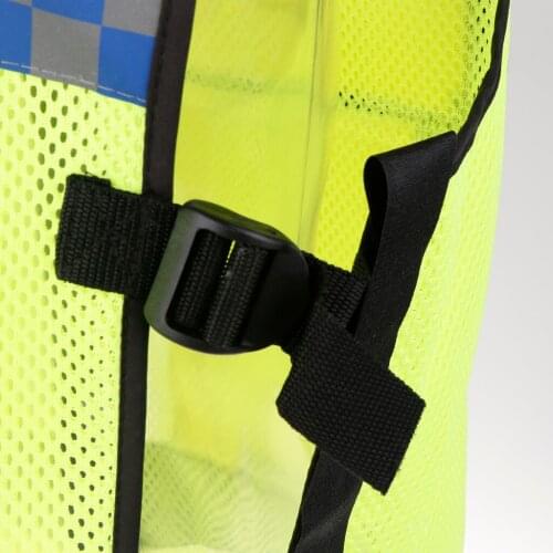 High Visibility Zipper Front Safety Vest with Reflective Strips