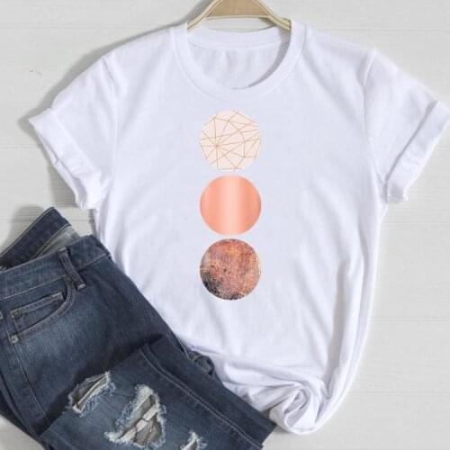 Women Short Sleeve New 2021 Clothing Fashion Cartoon Summer Female Tshirts Clothes Graphic T Top Lady Print Tee T-Shirt