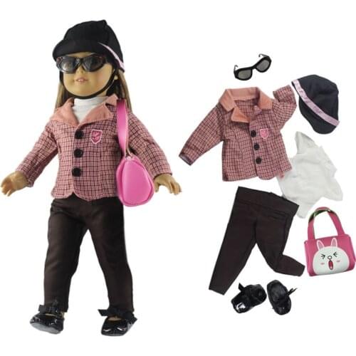 1 Set Beautiful Horse Riding Suit Outfit Doll Clothes for 18 inch doll clothes B15