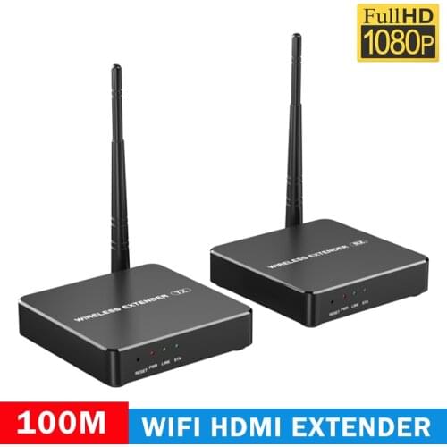 100m Wireless HDMI Extender Transmitter Receiver Video Transmission Wireless Extender HDMI Sender Laptop PC To HD TV Monitor