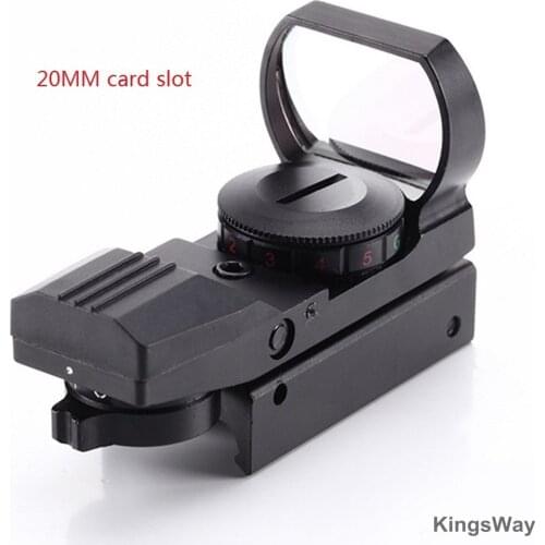 11mm/20mm Red/Green Dot Reflex Optic Sight Holographic Four Reticle Scope Hunting Accessorries