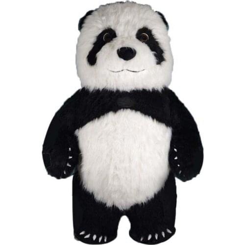 2.6M 3M Tall Inflatable Panda Mascot Costume Suit Cosplay Advertising Customize Animal Mascotte Costumes Adult Maskot Kostume
