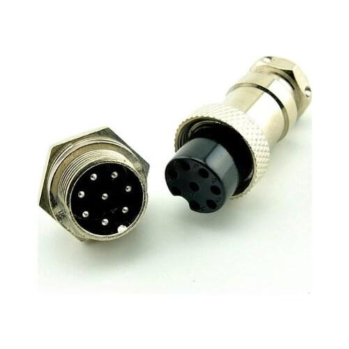 8PIN 16mm GX16-8 core aviation plug cable connector plug + socket 5 pairs