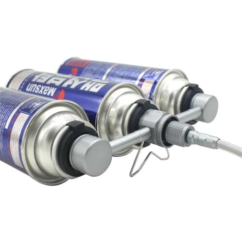 Aluminum Alloy Outdoor Camping Switch Tool Cassette Gas Canister 3 To 1 Connector Transfer Stove Adapter Adaptor