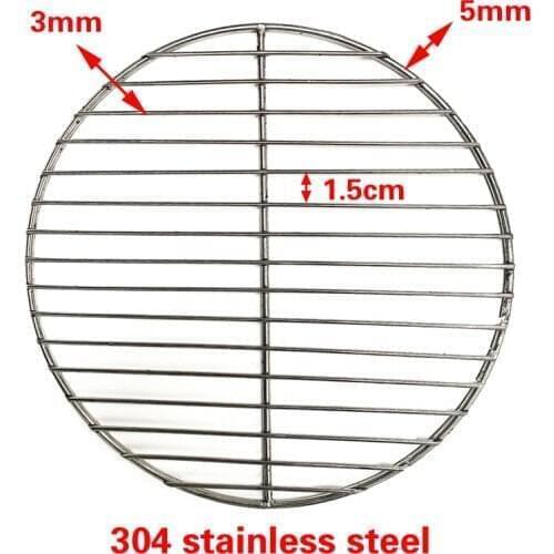 Non-Stick 304 Stainless Steel Round BBQ Mesh Mat Grid Home Roast Bacon Grill Tool Iron Nets Barbecue Accessories