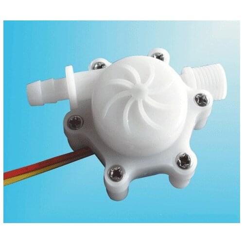 Free Shipping 10PCS/Lot DC3-18V Straight Water Flow Meter Sensor Pulse output Model 1PC-HS2P-T
