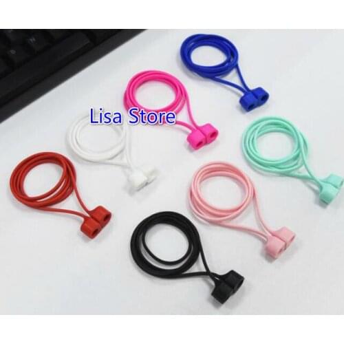 Free DHL Magnetic Earphone Strap String Rope For Airpods Anti Lost Strap For Bluetooth TWS earphones Silicone Cable Cord