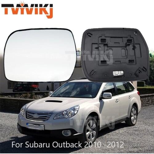 TVYVIKJ side rearview mirror glass lens heated For Subaru Outback 2010 2011 2012 outer rear view outer side door mirror wing