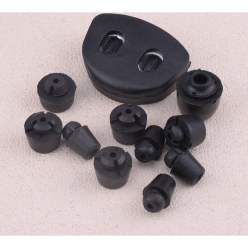 CITALL 11pcs Rubber Door Bump Stop Damper Buffer Shock Pad Set Fit For Mitsubishi Pajero Montero V31 V32 V43 V44 V45 V46 V73 V75