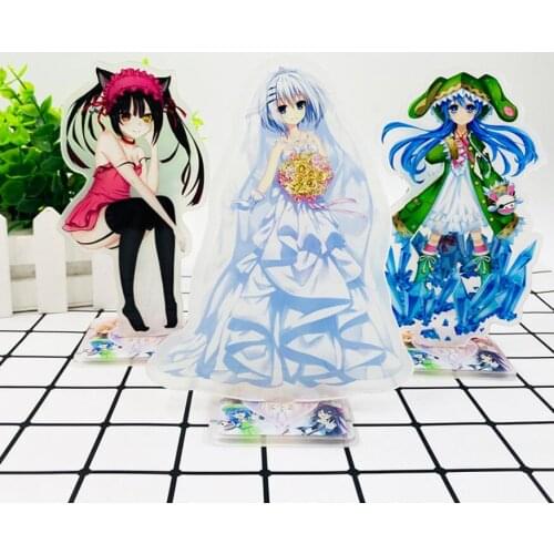 DATE A LIVE Tokisaki Kurumi Himekawa Yoshino Itsuka Acrylic Stand Figure Desktop Decoration Collection Model Toy Doll Gifts