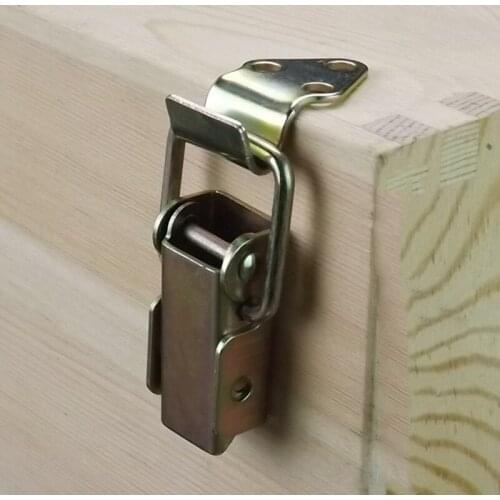 Wooden box Locking Latch Metal Suitcase Chest Toggle hasp Catch Clasp hasp jewelry box hinges Furniture Hardware Accessories