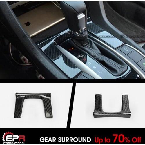 For 16-18 10th Gen Honda Civic FC OE Style Carbon Glossy Gear Surround LHD Exterior kits (Auto Only)