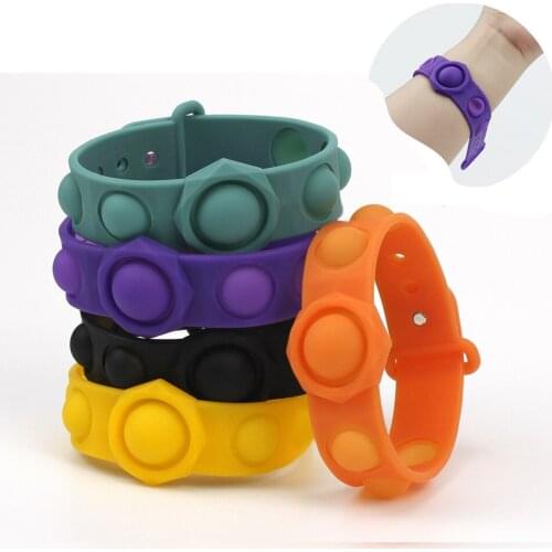Fitget Toys Pop It Bracelet For Adult Kid Push Bubble Fidget Sensory Toy Autism Special Needs Stress Reliever Popoit Figet toys