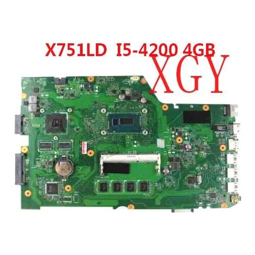 For asus x751l r751l x751ld motherboard gt820m i5-4200u motherboard 100% Test OK
