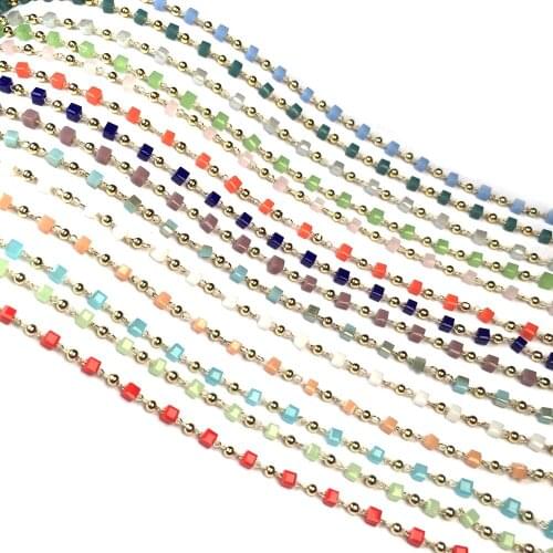 Crystal Handmade Copper Chain One Meter/group DIY Bulk Anklet Necklace Bracelet Wholesale