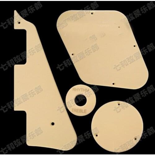 A set of 4 Pcs Cream Guitar Pickguard,Cavity Cover,Switch Cover,Pickup Selector Plate For Electric guitar