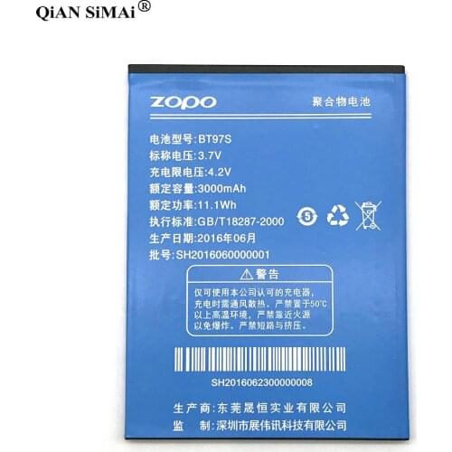 New High Quality BT97S 3000mAh battery For ZOPO ZP990 ZP990+ C7 phone BT97T
