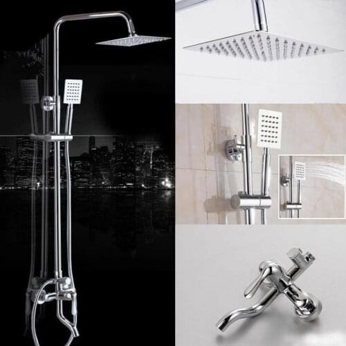 New athroom Stainless Steel Shower Set Household Multifunctional Wall-mounted Shower Set Handheld Shower Bathtub Filling Faucet