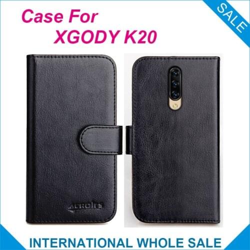 Original! XGODY K20 Case 6 Colors High Quality Flip Leather Wallet Case For XGODY K20 Cover Slots Phone Bag