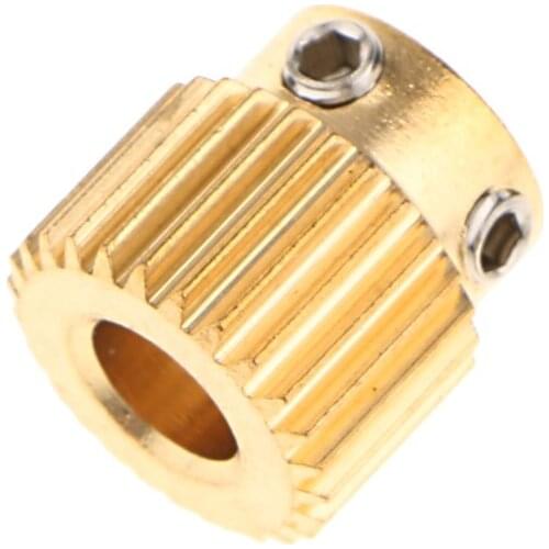 Feed stock Extruder Wheel Hobbed Drive Gear Feeding Wire for 3D Printer