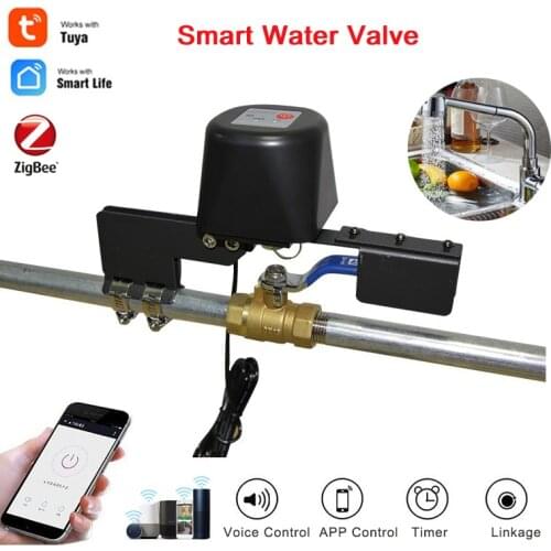 Zigbee Smart Water Valve Automatic Control Valve Manipulator Tuya Smart Life APP Remote Control Work With Alexa Google Assistant