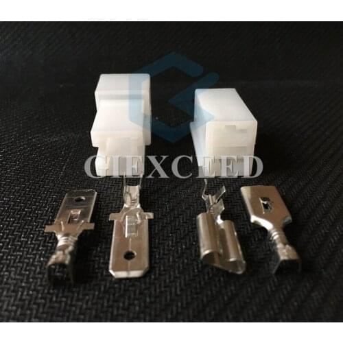 2 Sets 2 Pin Electrical Vehicle Automotive Connector Female Male Fog Lamp Light Socket