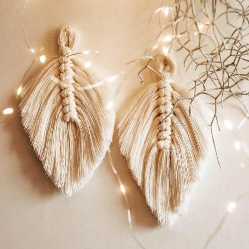 Hand Woven Non Slip Coaster Heat Insulation Cup Pad Mat Wall Hanging Ornament