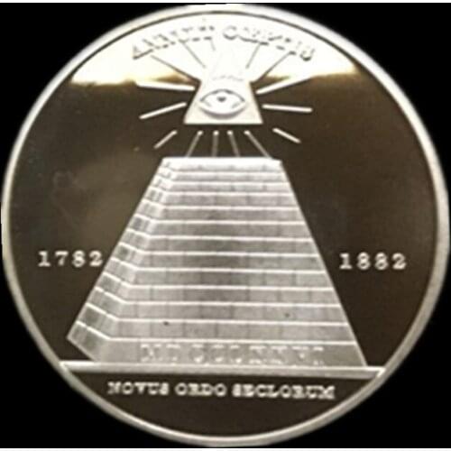 20 pcs The national emblem of the United states of America Ordo church badge Annuit Cceptis souvenir 40 mm decoration coin