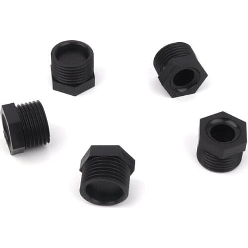 1-100pcs 1/2 Inch Male Thread Garden Atomizing Sprinkler Black Plastic Nozzle Lawn Irrigation Sprinkler