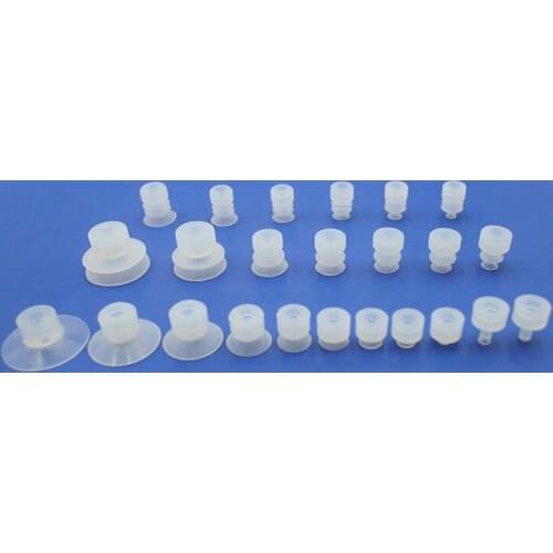 10pcs Small head three- layer vacuum pneumatic components silicone sucker MP - S series white suction cups