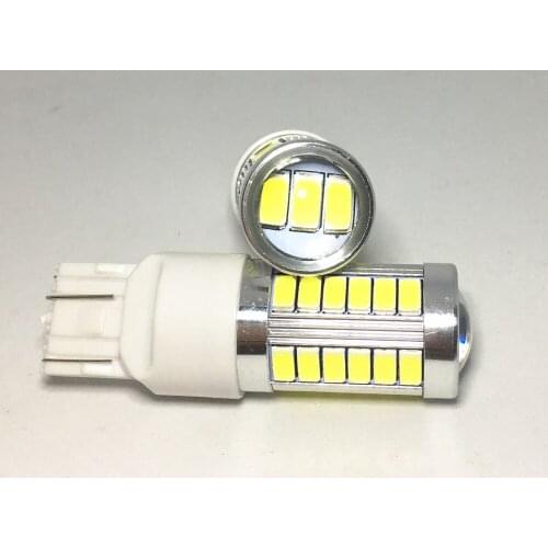 2pcs Car Tail Bulb Brake Lights LED 1156 BA15S P21W 1157 P21/5W BAY15D 7443 33smd Reverse Lamp Daytime Running White yellow 12V