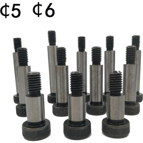 10PCS Shoulder Dia.6/8MM Shaft 12.9 Grade Alloy Steel Hexagon Socket Head High-precision Roller Bearings Shoulder Screw Bolt