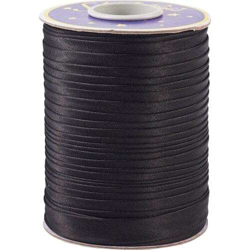 About 80m/Roll Mixed Color Single Face Polyester Satin Ribbons for Sewing DIY Crafting Decor Accessories Supplies